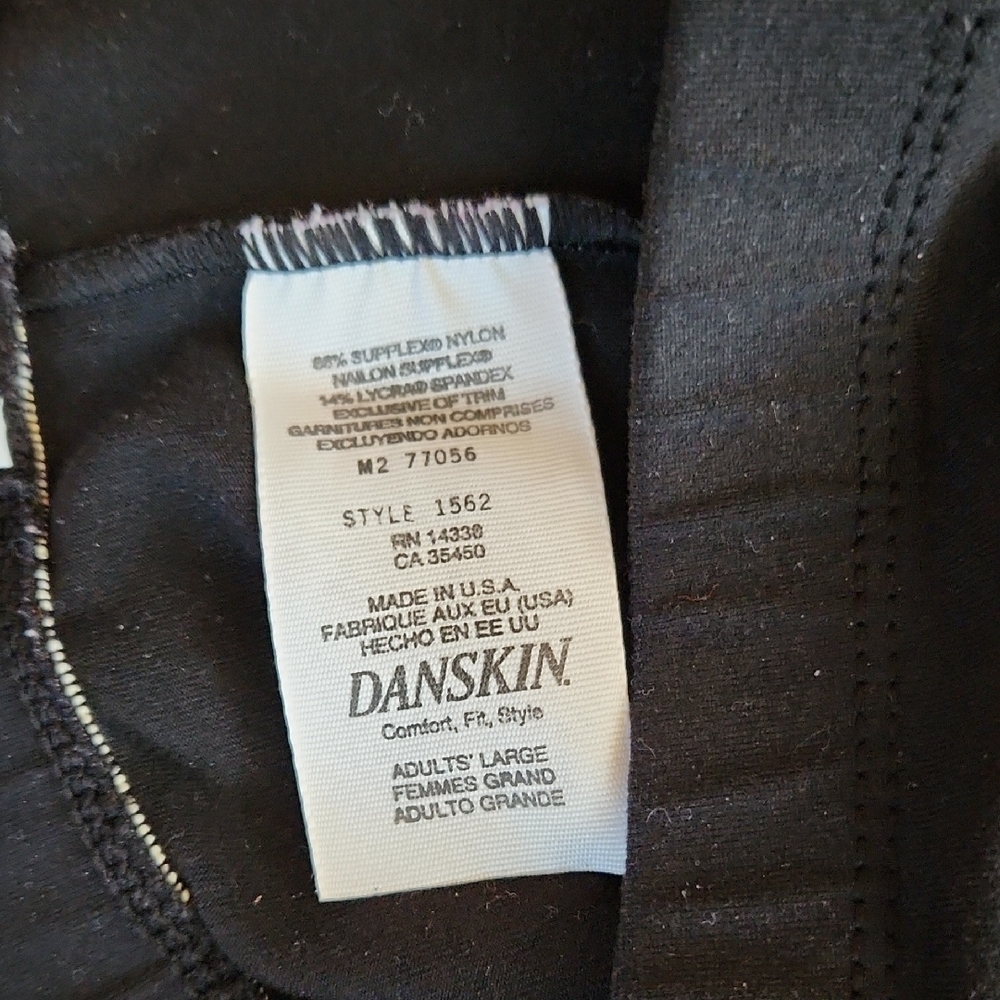 Danskin Black High-Rise Stretch Leggings - Picture 4 of 5